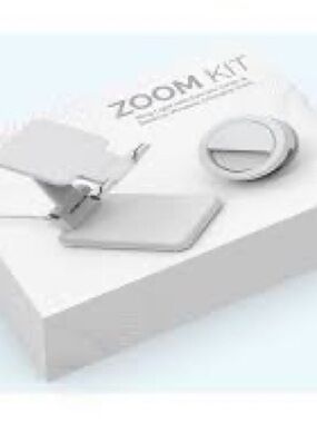 Zoom Kit Phone Stand and Ring Holder in White